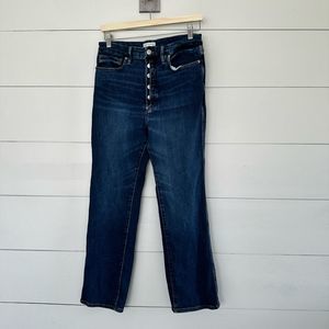 Good American Dark Blue Straight Leg Jeans